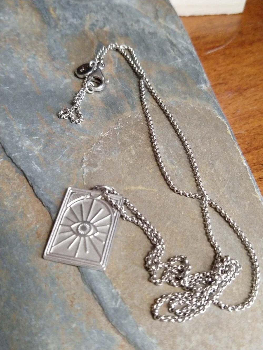 TOM WOOD Sterling Silver 925 Tarot Sun Pendant Necklace